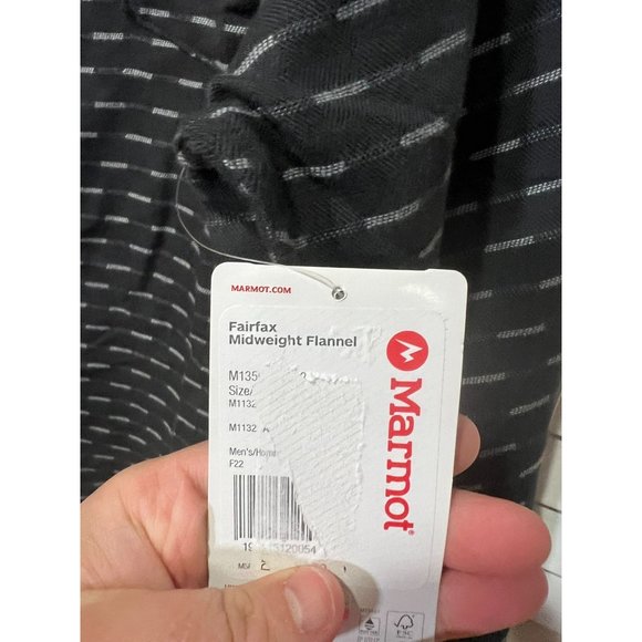 Marmot Fairfax Flannel Long Sleeve Button Up - NWT - Size XXL - Picture 3 of 4